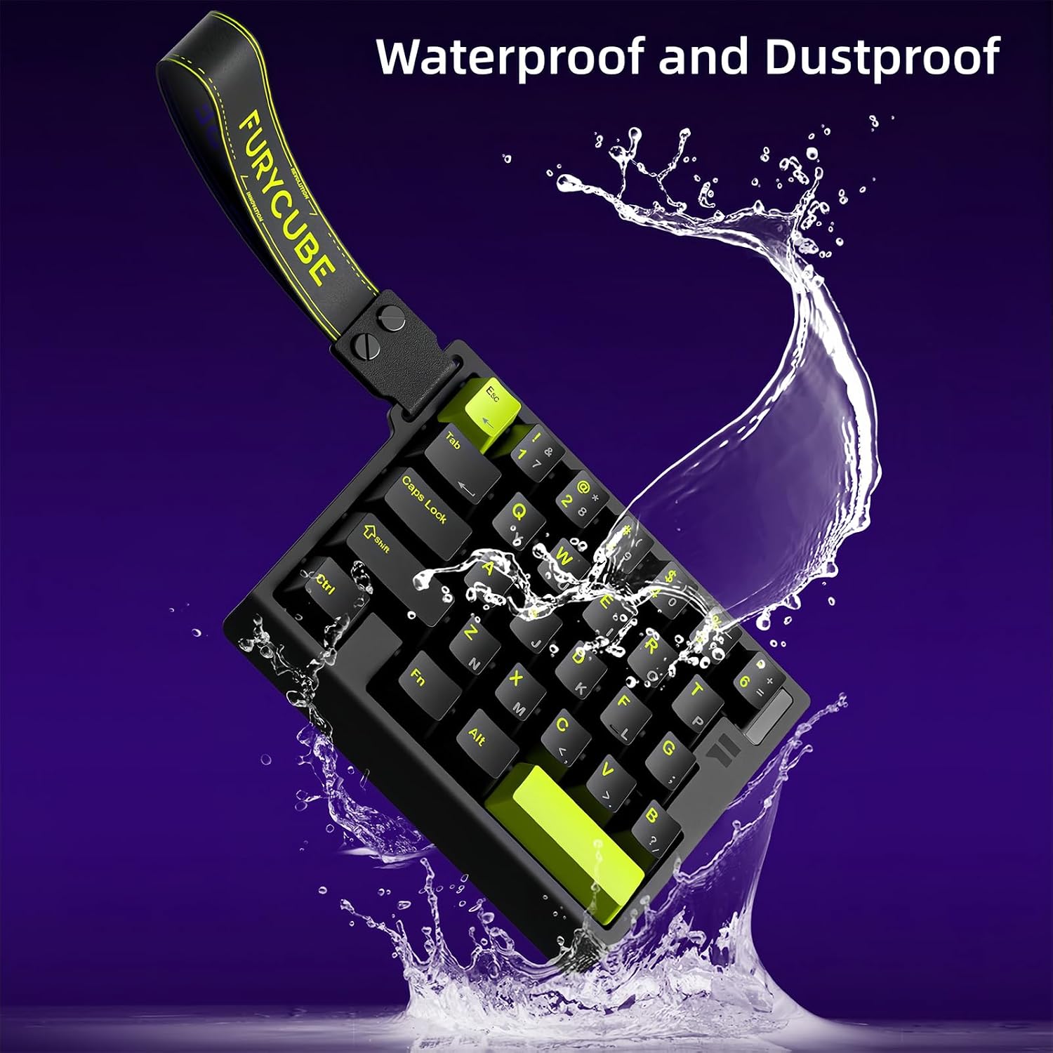 FKZ M30HE Rapid Trigger Gaming Keyboard,Hall Effect Magnetic Switch One Handed Hot Swap RGB Wired Mechanical Keyboard Adjustable Actuation 8K Hz Polling Rate Macro Keypad for E-Sports Gamer (Black)
