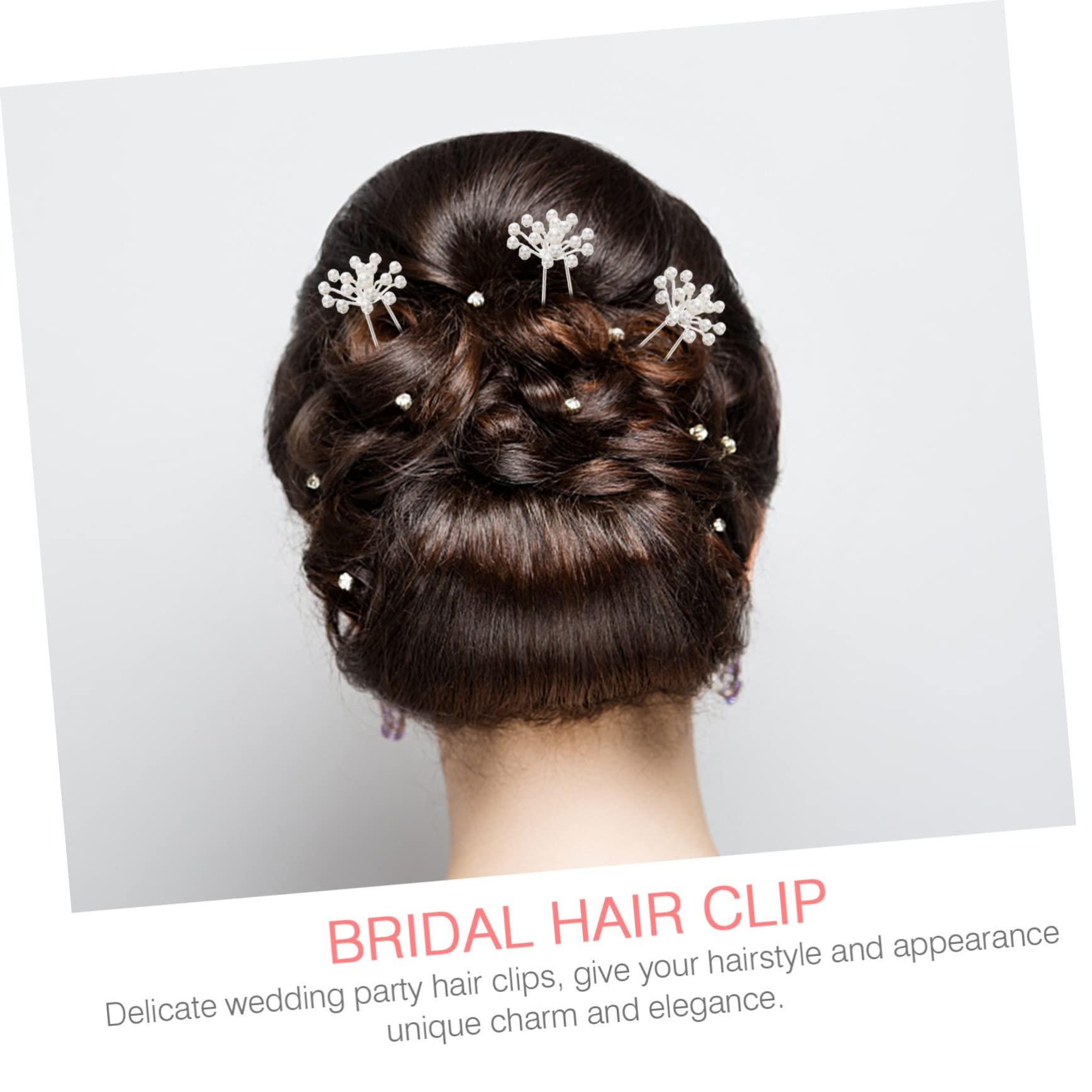 Baluue 60stücke Teiliges Hochzeits-haarspangen Mit Gypsophila-design U-förmige Haarnadeln Eleganter Kopfschmuck Für Braut Und Damen Für Hochzeiten Partys Und Besondere Anlässe