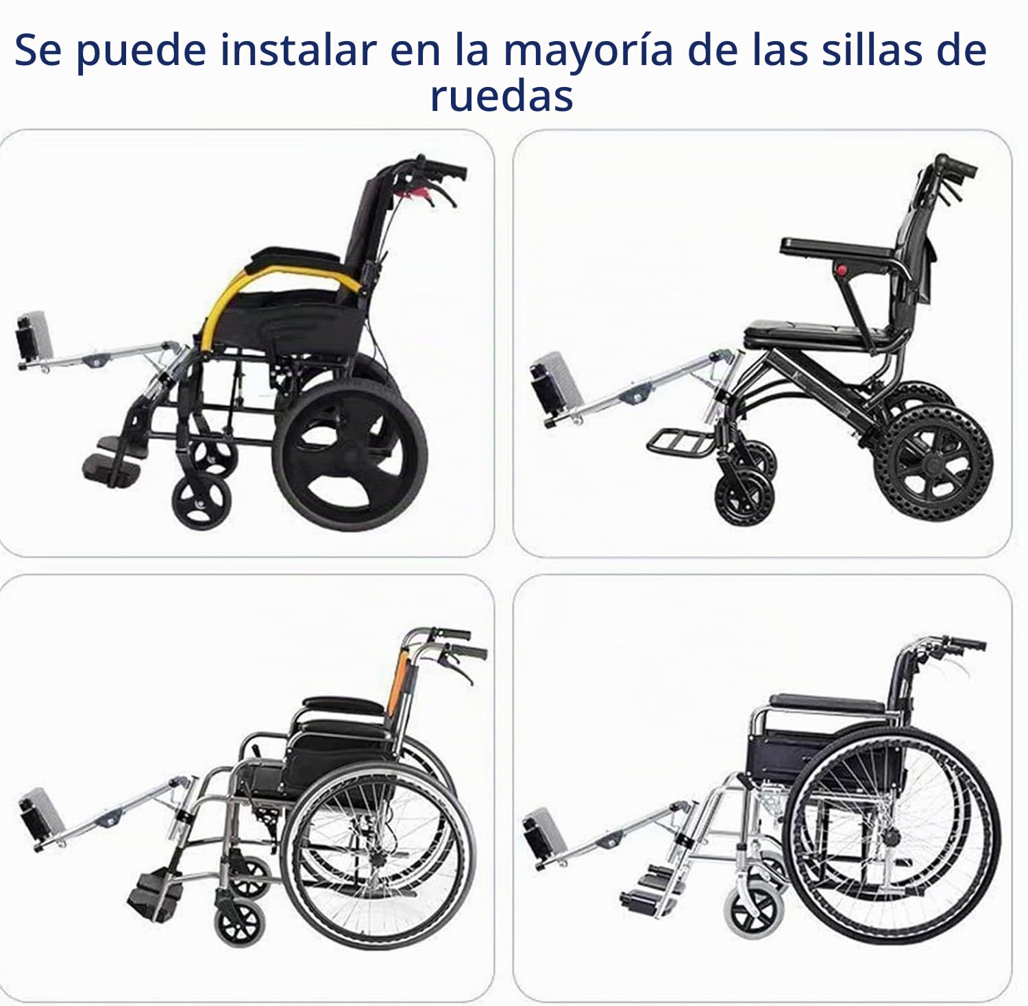 BLUEZY Reposapiés Elevadores Universales para Sillas De Ruedas Reposapiés Compuestos con Soportes Acolchados para Pantorrillas para Sillas De Ruedas Se Adapta A La Mayoría Right