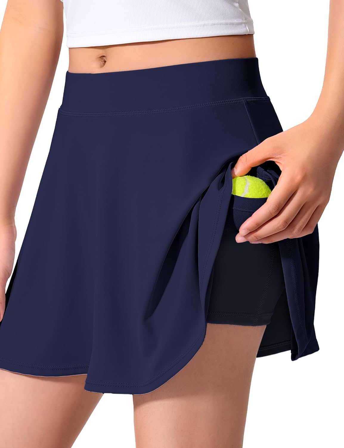 JOCMIC Girls Tennis Skirt with Pockets Athletic Skort Inner Shorts for Golf Running Sports - Image 3