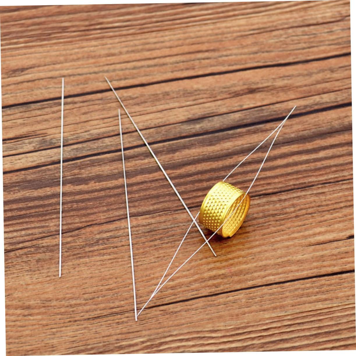 SEWOART Beading Needles Set for DIY Jewelry Making Long Manual Sewing Needles Threader for Bead Stringing and Craft Projects