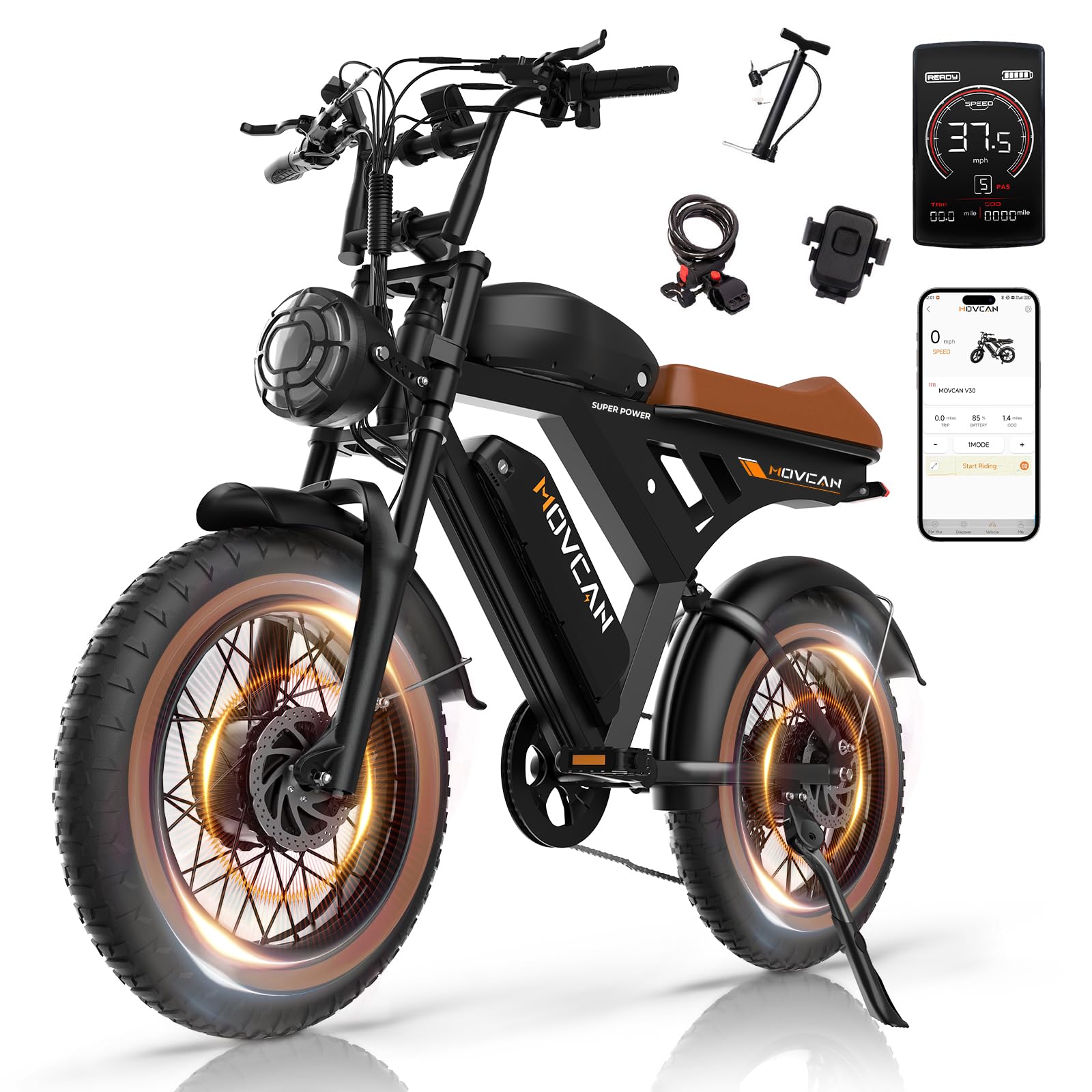 Movcan V30/V30Max/V30ProMax Electric Bike for Adults
