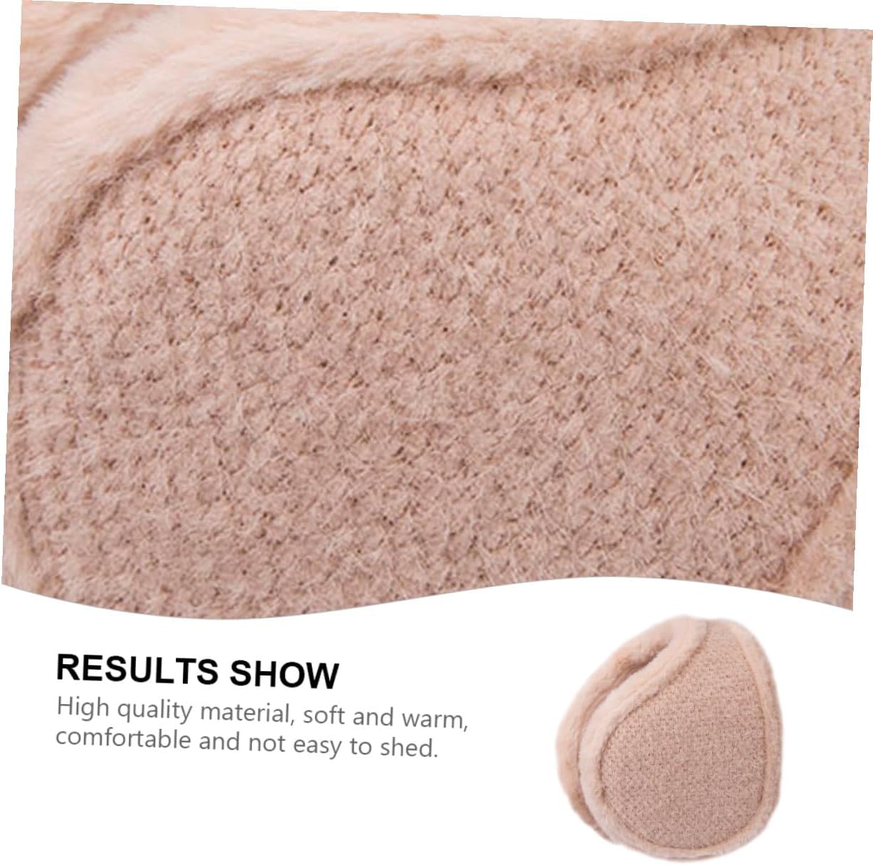 Baluue Windproof Plush Earmuffs Winter Warm Ear Warmers Foldable Soft Ear Covers for Men and Women Outdoor Cold Weather Protection Random Color