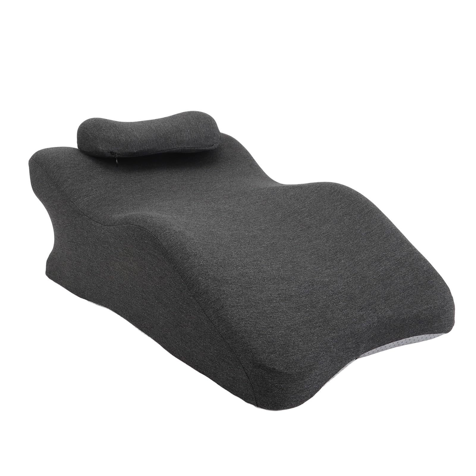Sonew Almohada de Cojín Elevador de Piernas para el Hogar y el Salón - Almohada de Descanso de Piernas Premium con Funda de Franela Extraíble (Gris Oscuro)