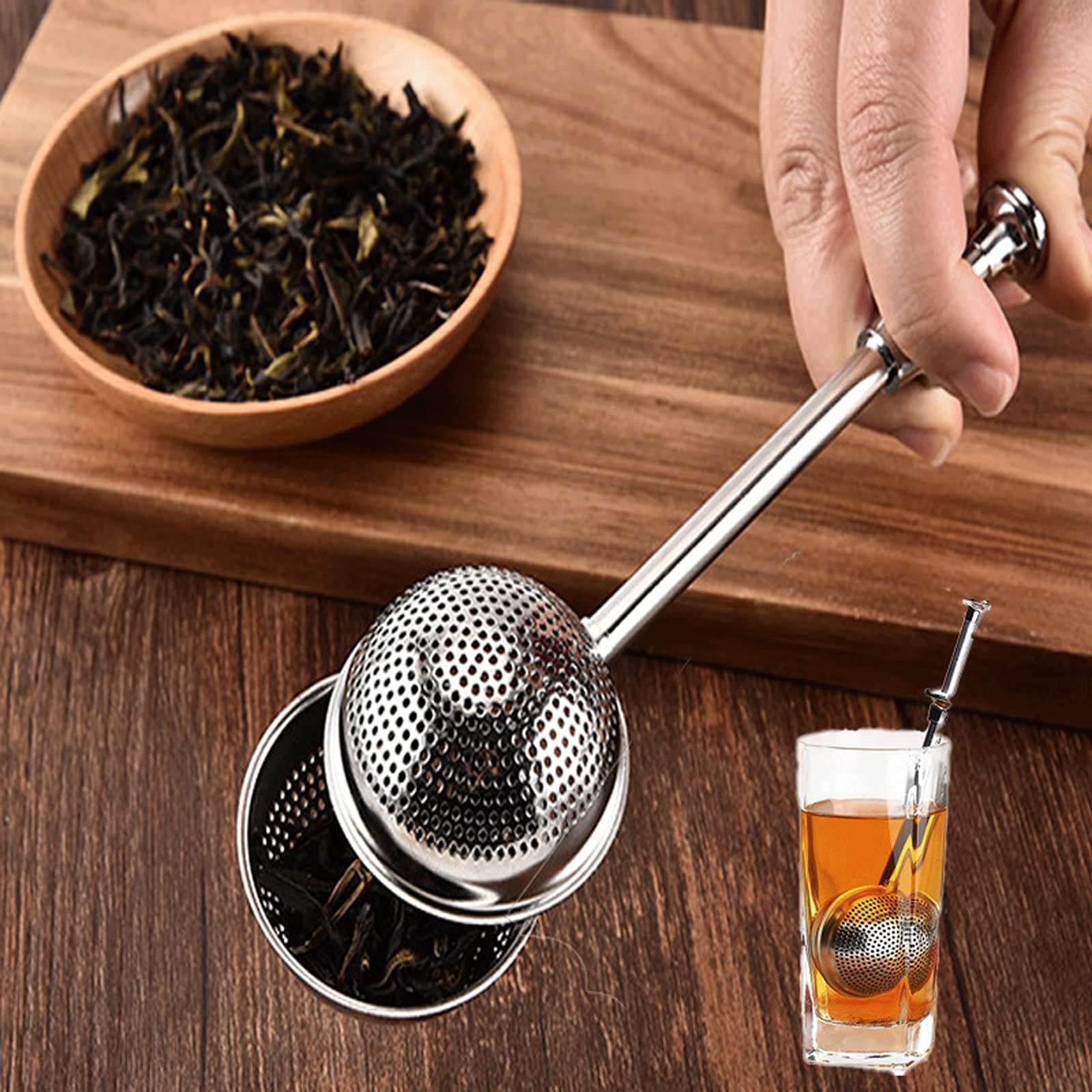 Colador de té, infusores de té, colador de acero inoxidable, bolsa de filtro colgante, taza de té, infusor de té, difusor empinado, accesorios de té