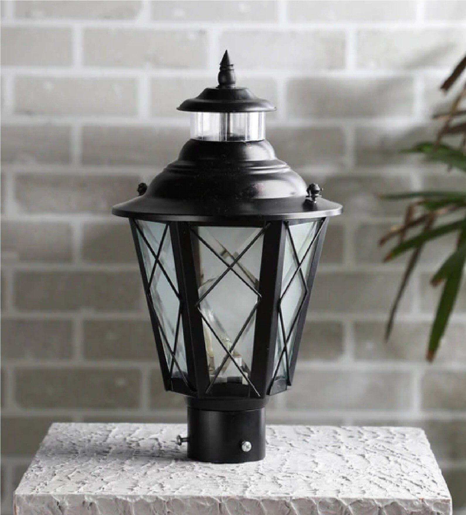 Fixed Gate Light Black Metal | Outdoor Garden Field Roof Entrance Lamp | Durable Weather-Resistant Decorative Exterior Lighting Fixture for Home-image-49