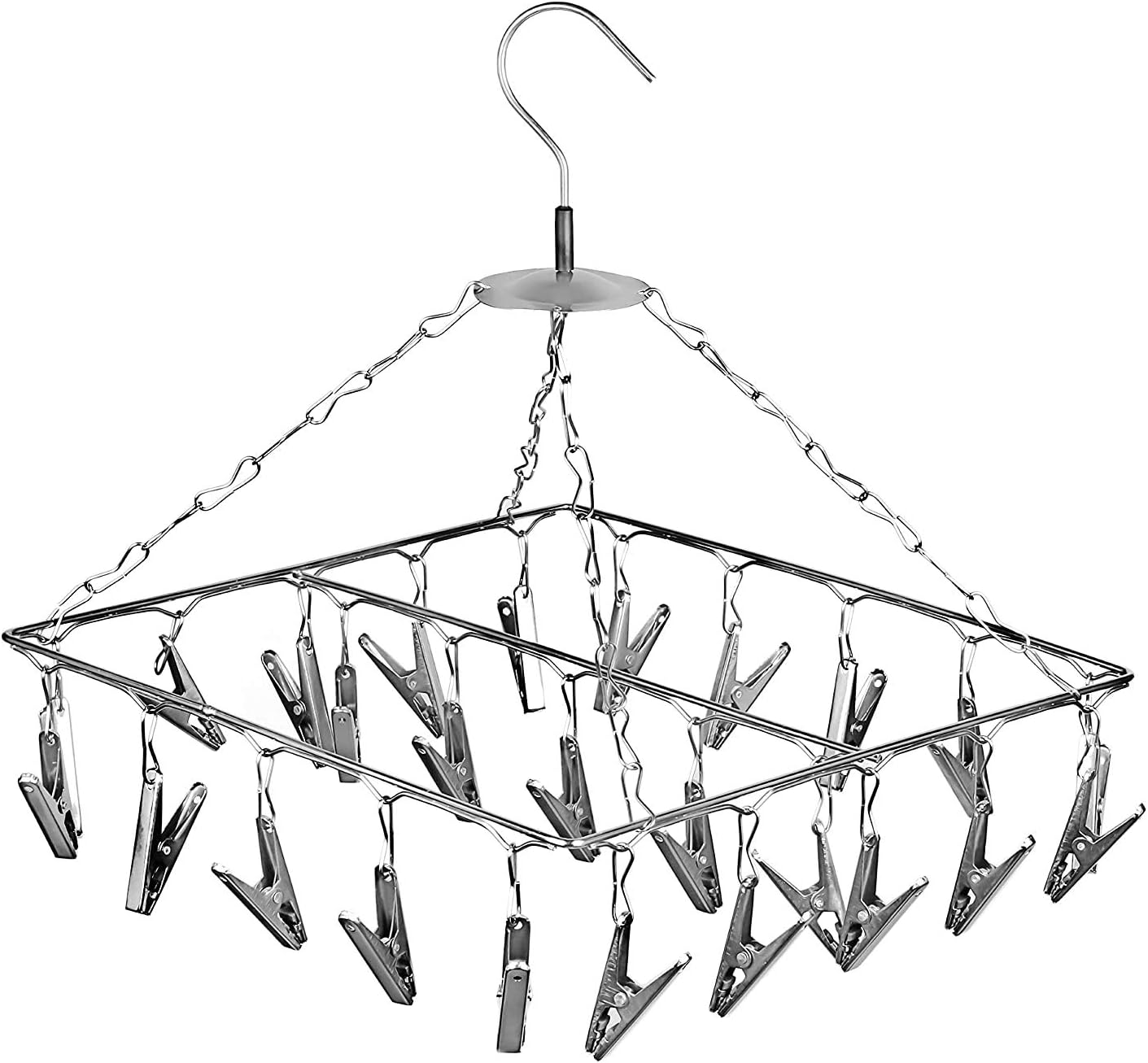 LiMETRO STEEL Stainless Steel Clothes Drying Stand Foldable Cloth Racks