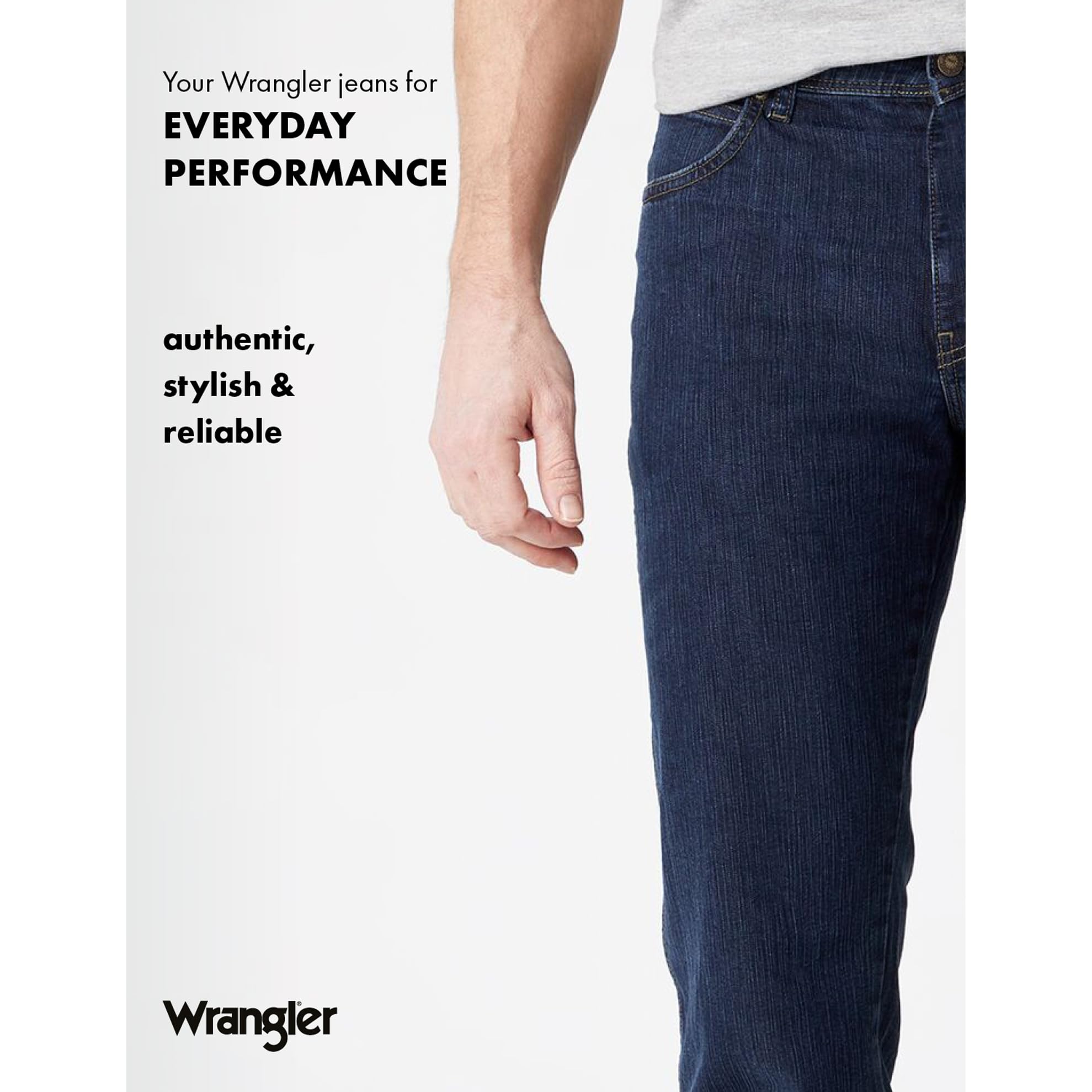 Wrangler Durables Regular Fit - Dżins Mężczyźni