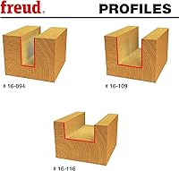 Vista 2 de Freud 89-100 juego de 3 brocas para ruteadora redondas en forma de abalorio