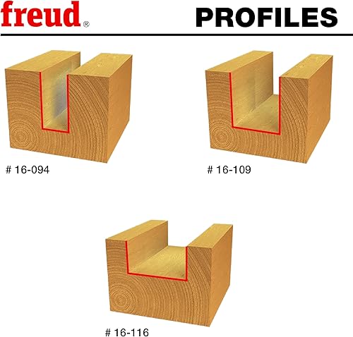 Miniatura 2 de Freud 89-100 juego de 3 brocas para ruteadora redondas en forma de abalorio