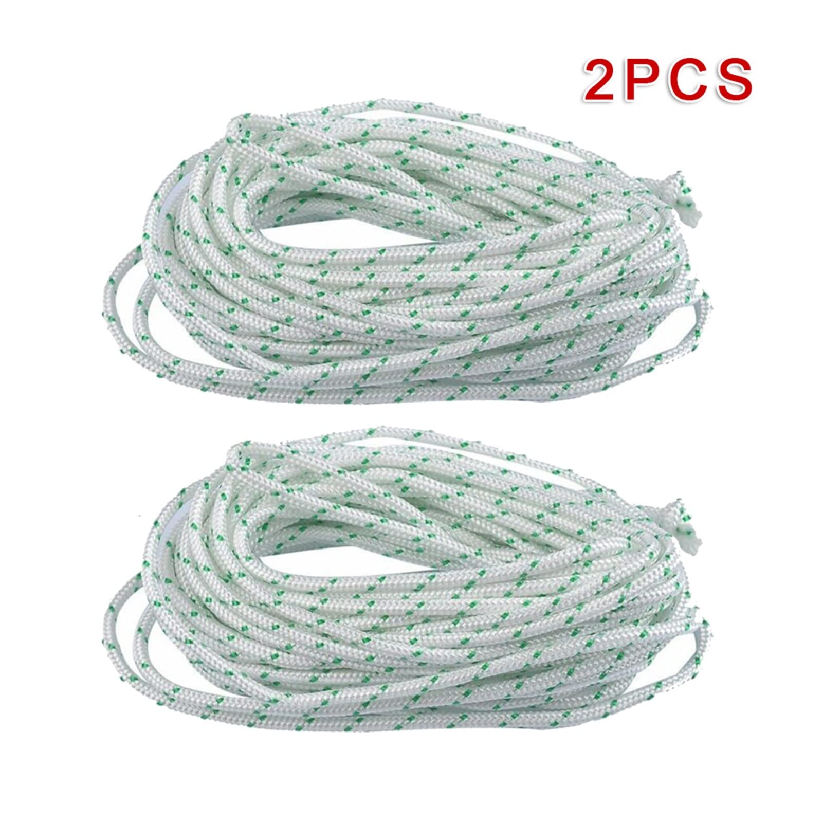 ZZZYW 2 cuerdas de arranque de retroceso de 4 m, para motosierras, cortacésped, motor de 4 mm de diámetro (tamaño 4 M)
