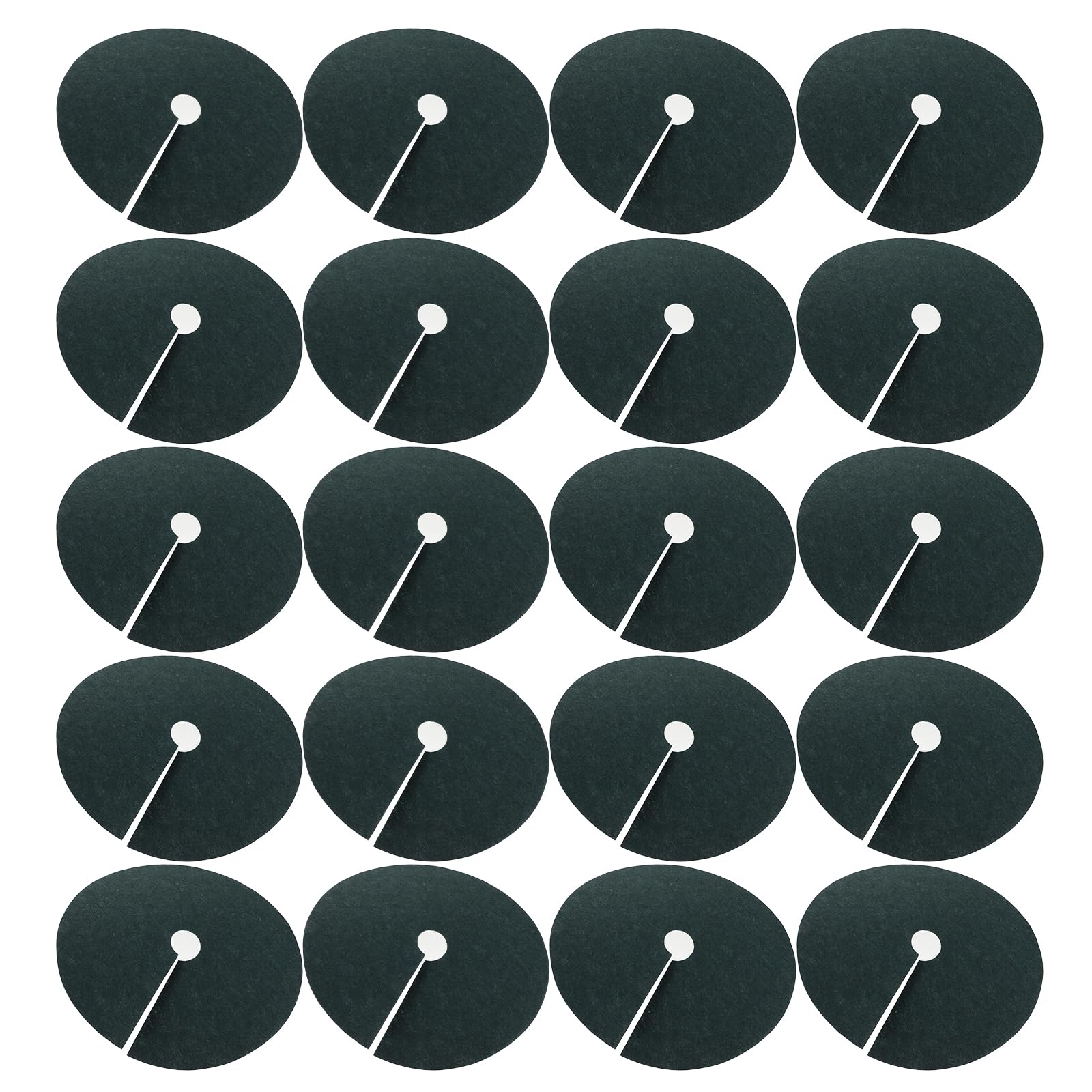 Tapis de paillis en tissu non tissé contre le gel des racines d'arbres - Lot de 20 disques