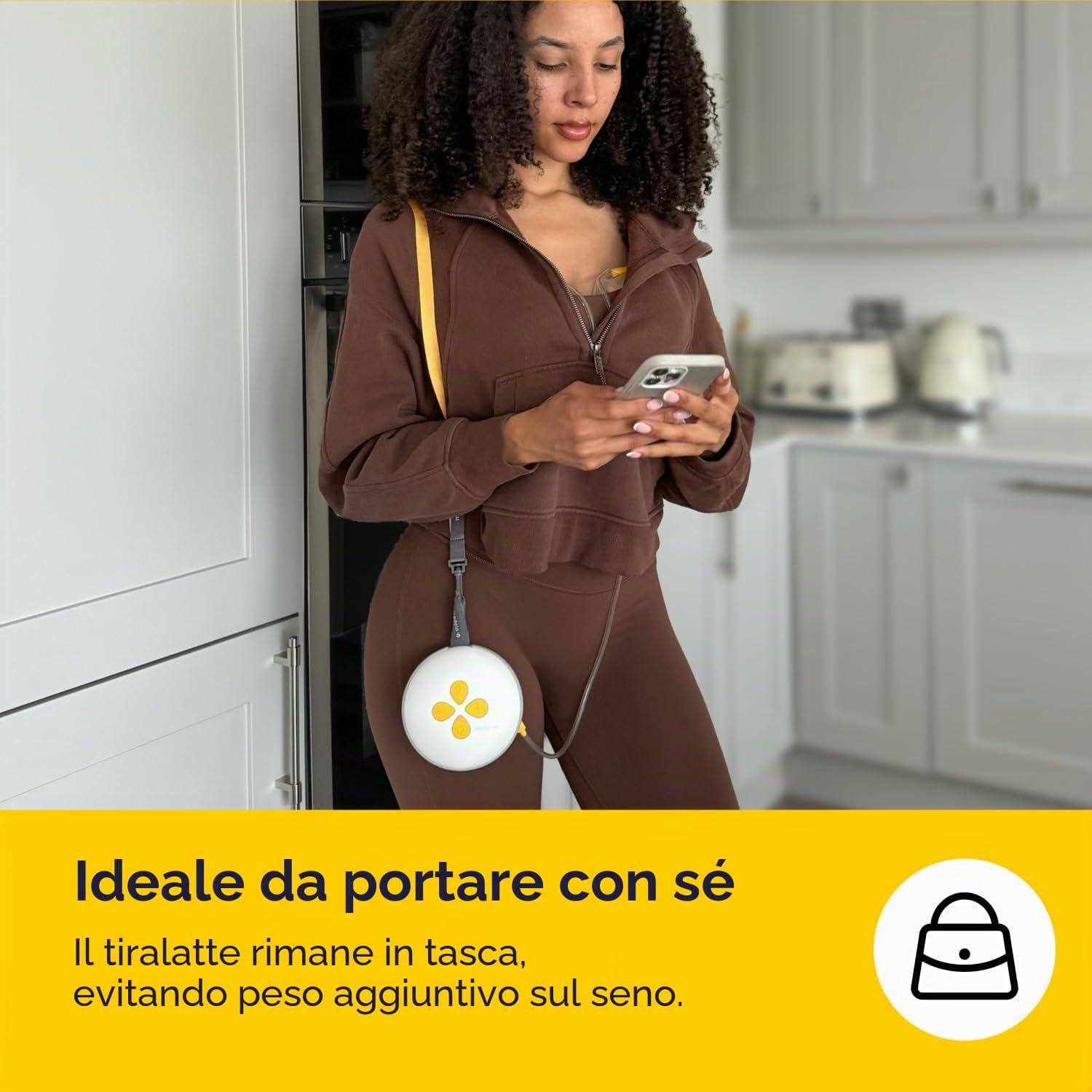 Medela Swing Maxi Tiralatte a mani libere | Facile, intuitivo, ideale da portare in viaggio, doppio tiralatte elettrico a mani libere