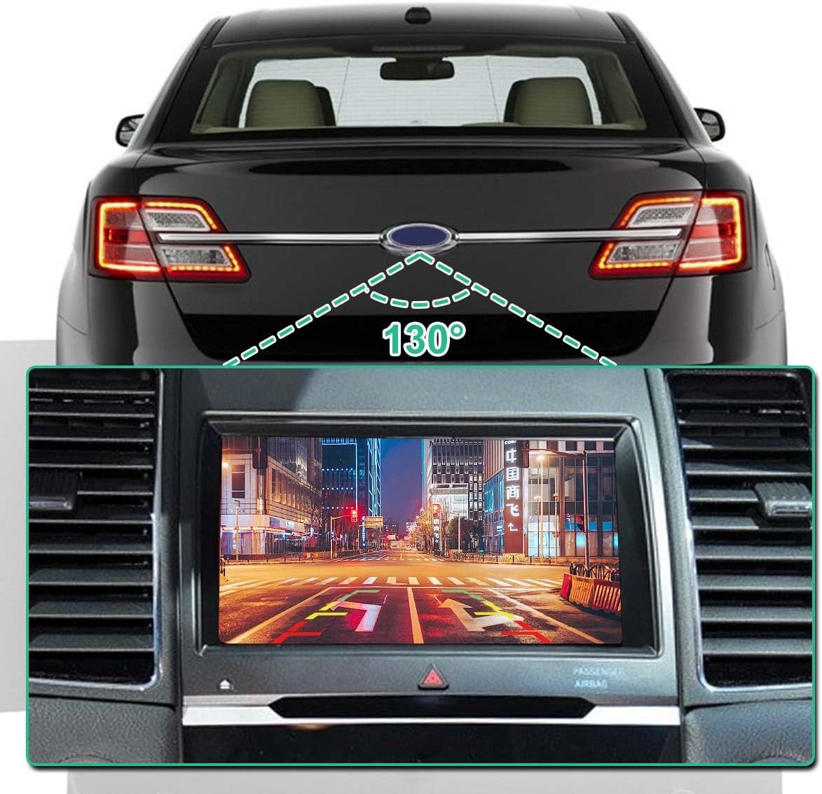 GreenYi OE Backup Camera (Part # AG1T-19G490-AA) Fit for Ford Taurus 2010 2011 2012 - Replaces Part # AG1Z-19G490-D