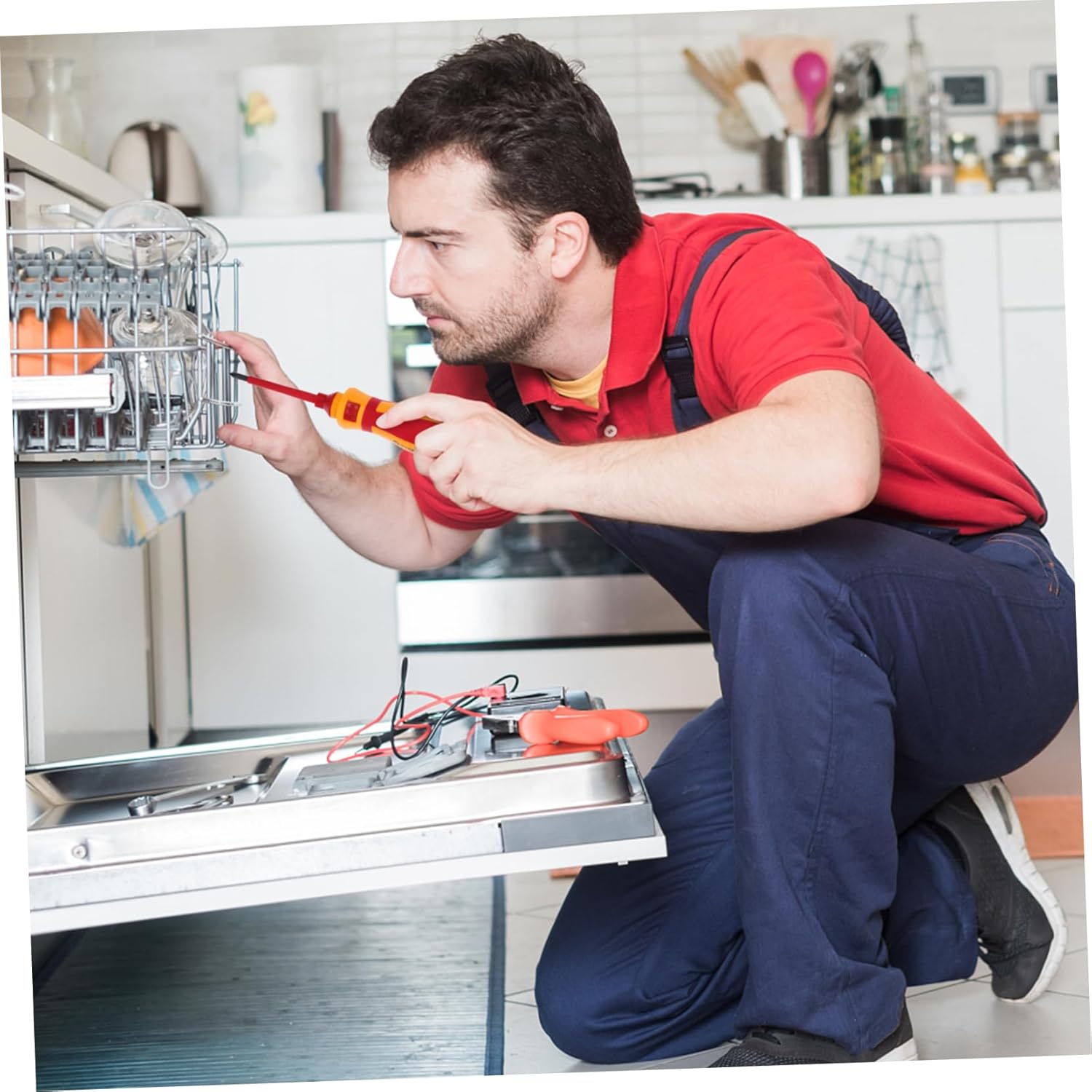 Angoily 1set Vde Precision Screwdriver Mobile and Tablet Repair Ergonomic Non-slip Handle Tools for Electronics Disassembly and Maintenance