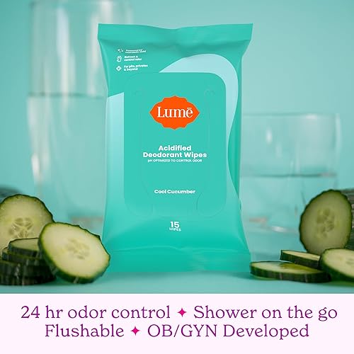 Lume Whole Body Deodorant Cream & Wipes - 24HR Odor Control