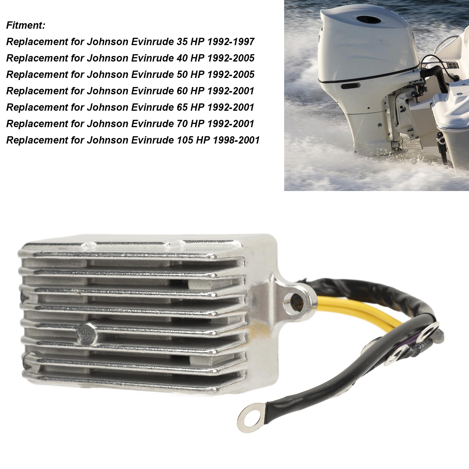 Raddrizzatore Bobina di Accensione CDI, Anti-sovratensione Ad Alte Prestazioni 0585001 Perfetto per Motori Fuoribordo da 35 a 105