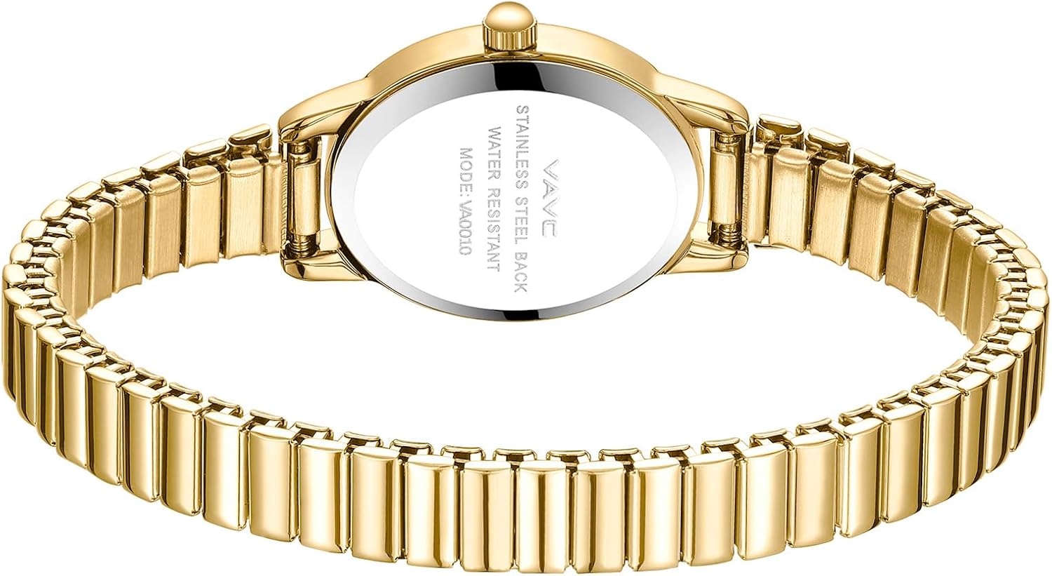 Gold Watch Waterproof Nurse Watch for Medical Professionals,Students,Women-Military Time Easy Read Dial,24 Hour with Second Hand,Stainless Steel Expansion Band - Image 3