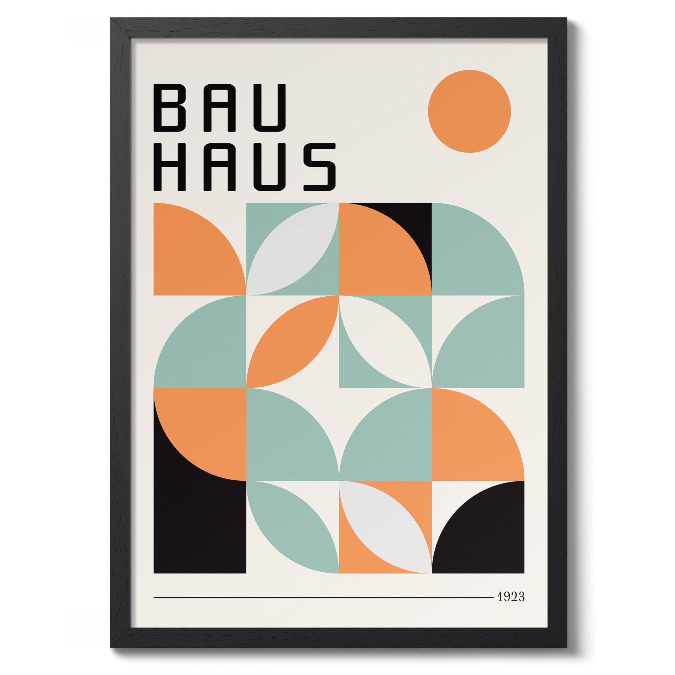 Orange Loop Poster, Bauhaus Print, Framed Abstract Art, Mid-Century Wall Art, Modern Home Decor, Gift Idea, Archival Matte, A2 (Print Only) - 59.4x42cm — view 8