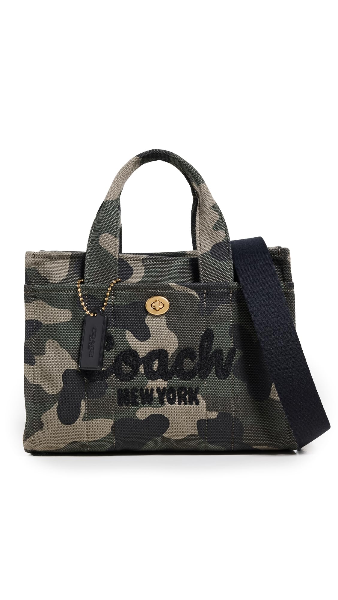COACH Women's Camo Printed Canvas Cargo Tote 26