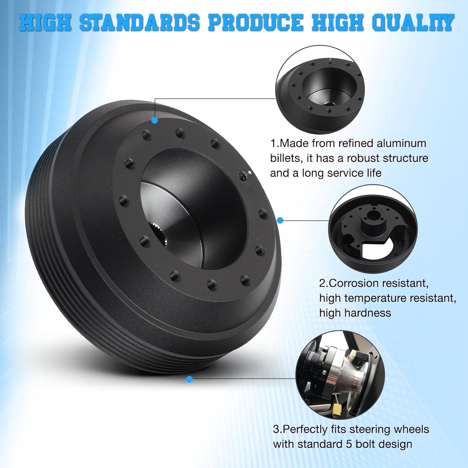 Steering Wheel Hub Adapter fit for INFINITI G35 2003-2007 for INFINITI G37 2008-2013 for Nissan 350Z 2003-2009 for Nissan 370Z 2009-2010 for Nissan Sentra 2006-2012