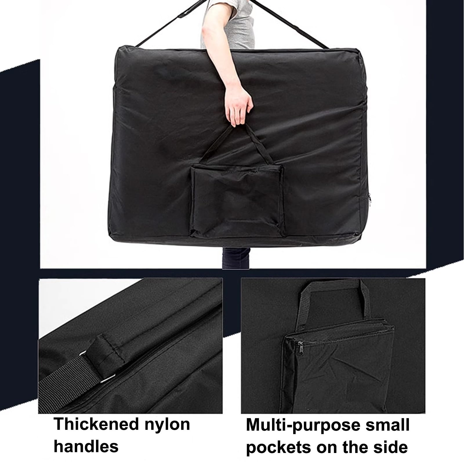 Lettino per Massaggio Portatile Professionale Schienale Regolabile Senza Installazione Lettino Estetista Letto Terapeutico Sollevabile in Pelle con Sgabello e Altri Accessori(Purple)