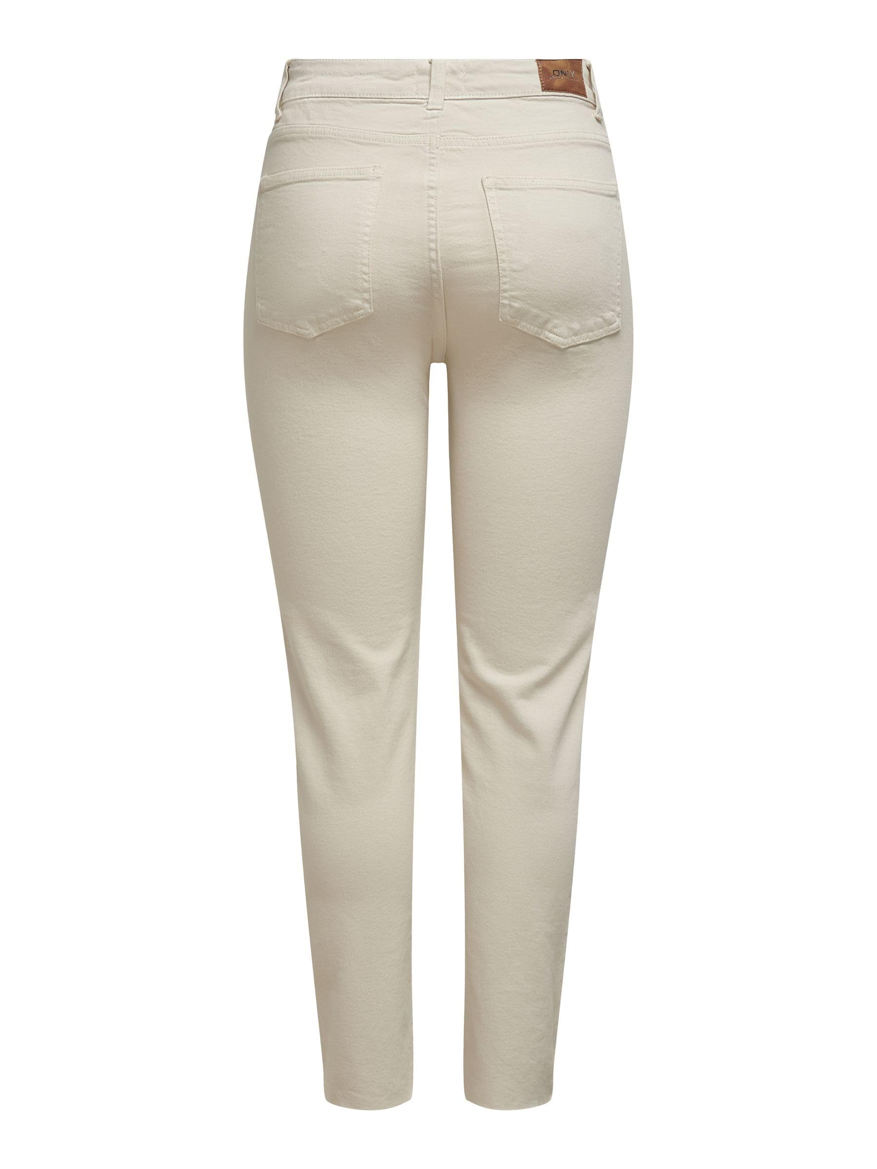 ONLY Female Straight-Fit Jeans ONLEMILY Hohe Taille Gerade geschnitten Knöchellang Jeans