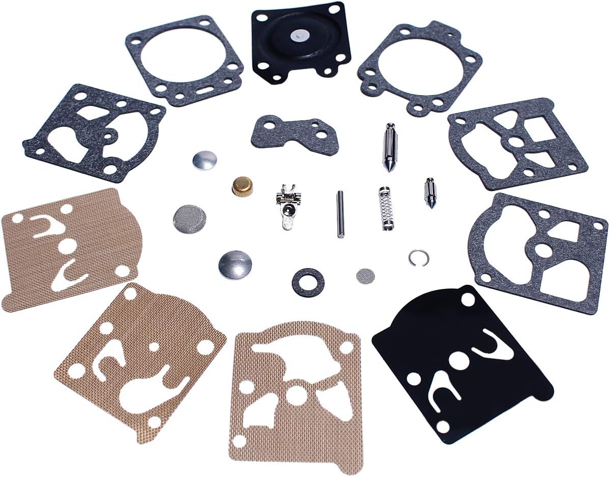 Mtanlo Carburetor Carb Repair Rebuild Kit for Walbro K20-WAT Husqvarna 55 51 455 460 Rancher Echo Poulan Pro Homelite Stihl 026 Chainsaw Trimmers Replacement Part : Patio, Lawn & Garden