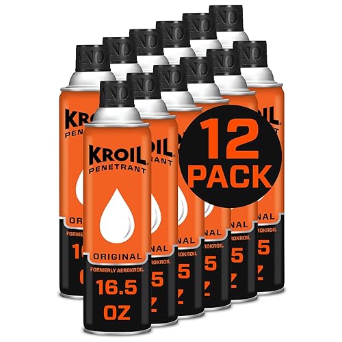 Miniatura 11 de Kroil Aerokroil Penetrant - Lubricante penetrante de óxido - Aceite inhibidor de la corrosión para cadenas, bisagras y piezas metálicas pegadas, uso