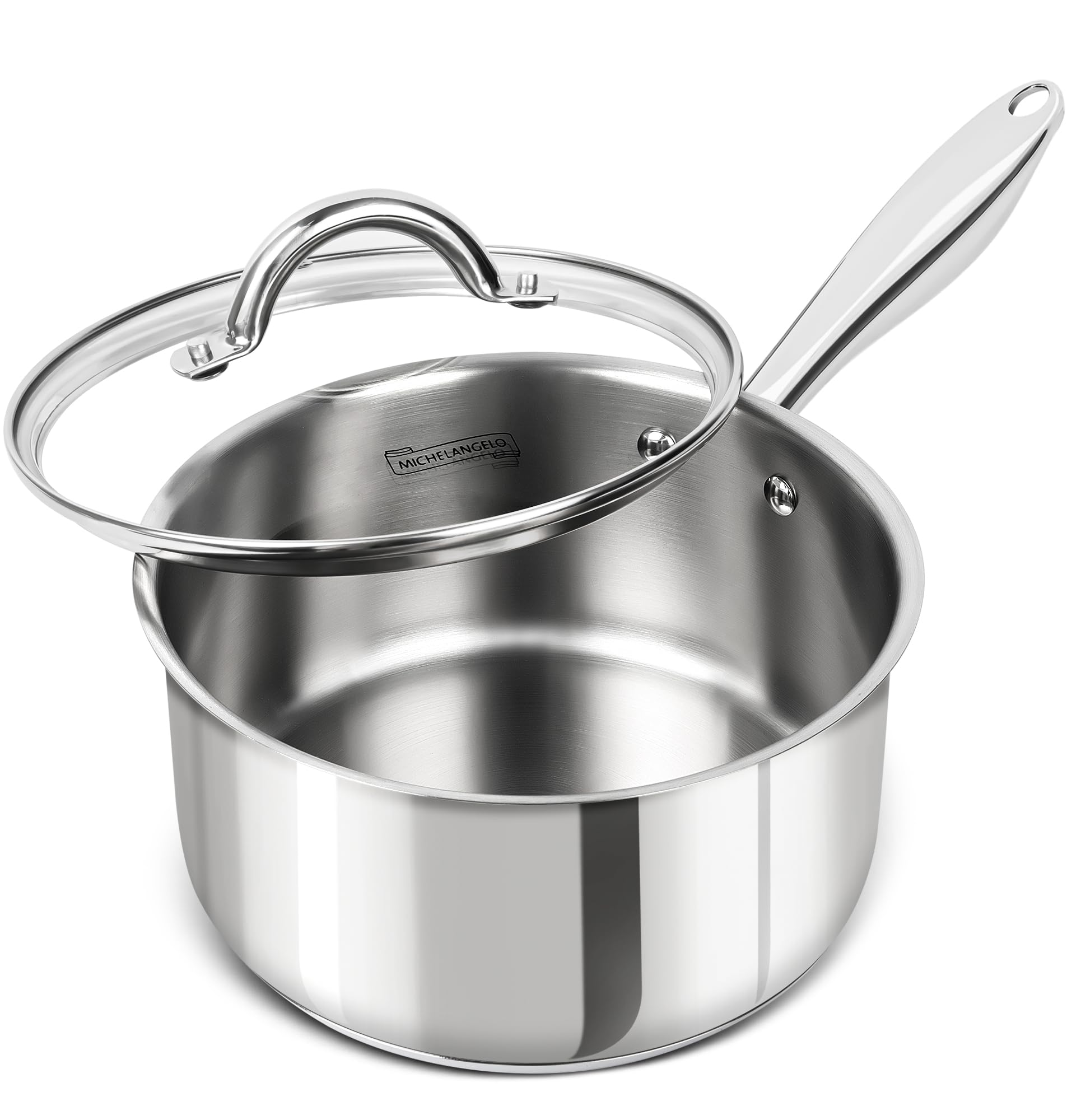 MICHELANGELO 3 Quart Saucepan