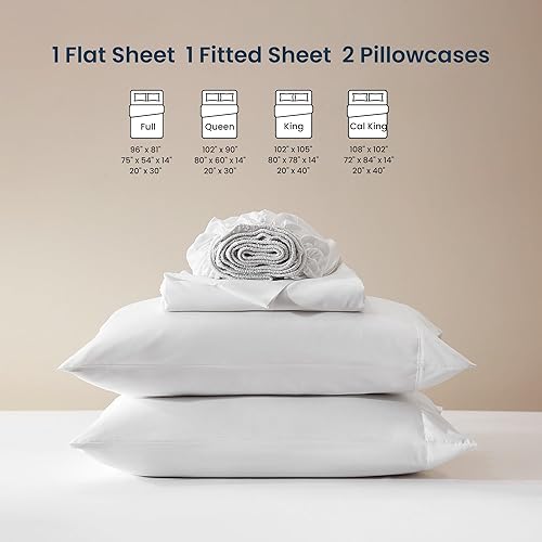 Miniatura 6 de SLEEP ZONE - Juego de sábanas, con tecnología de refrigeración Nanotex absorbente de humedad, tela suave de doble cepillado, no se arruga,