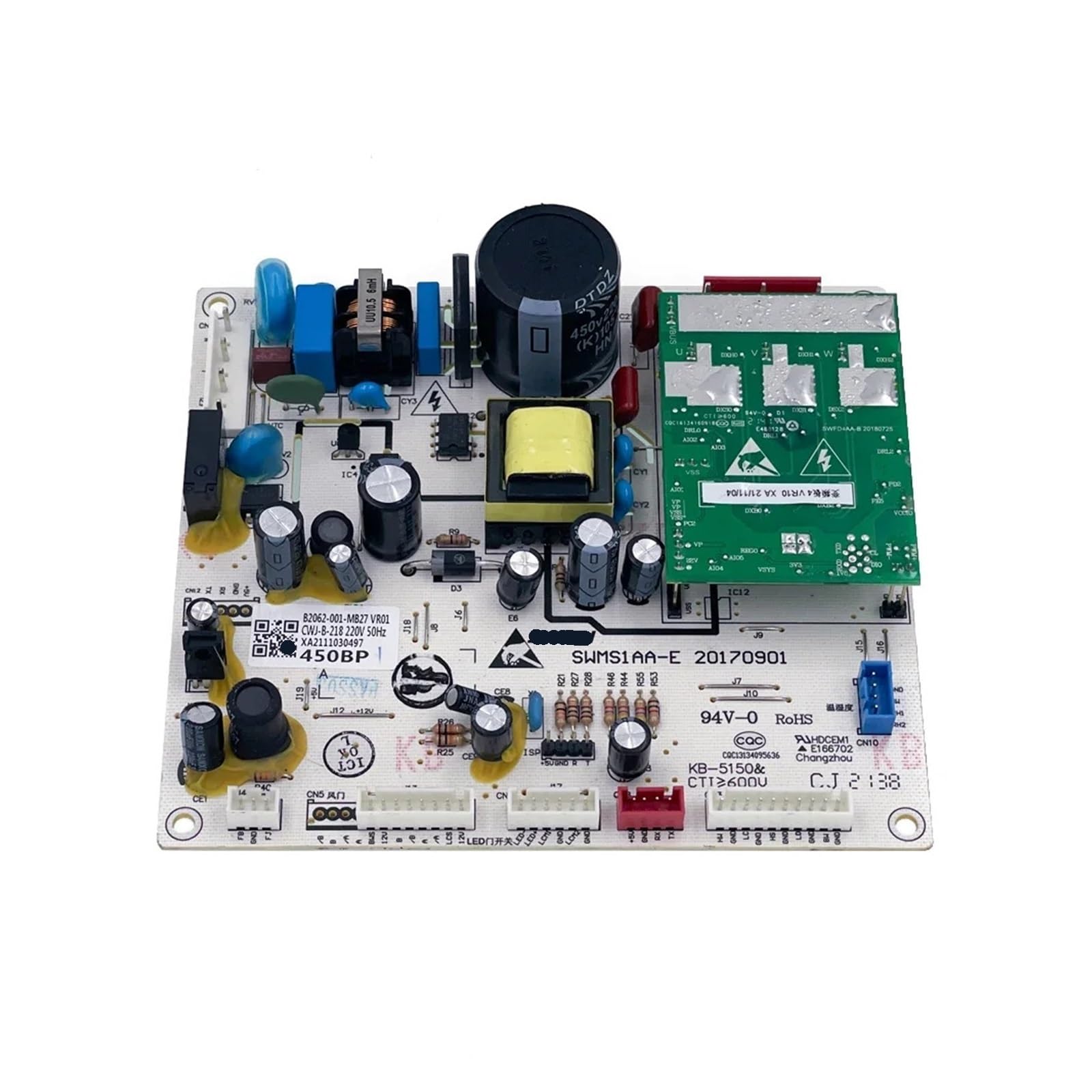 Jweinenl One Color Refrigerator Control Board，Compatible For Skyworth， Bcd-456Wgp B2062-001-Mb27 Fridge Motherboard Freezer Board,Pcb