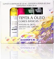 Estojo Tinta Óleo Corfix 20 ml 6 Cores - 30021
