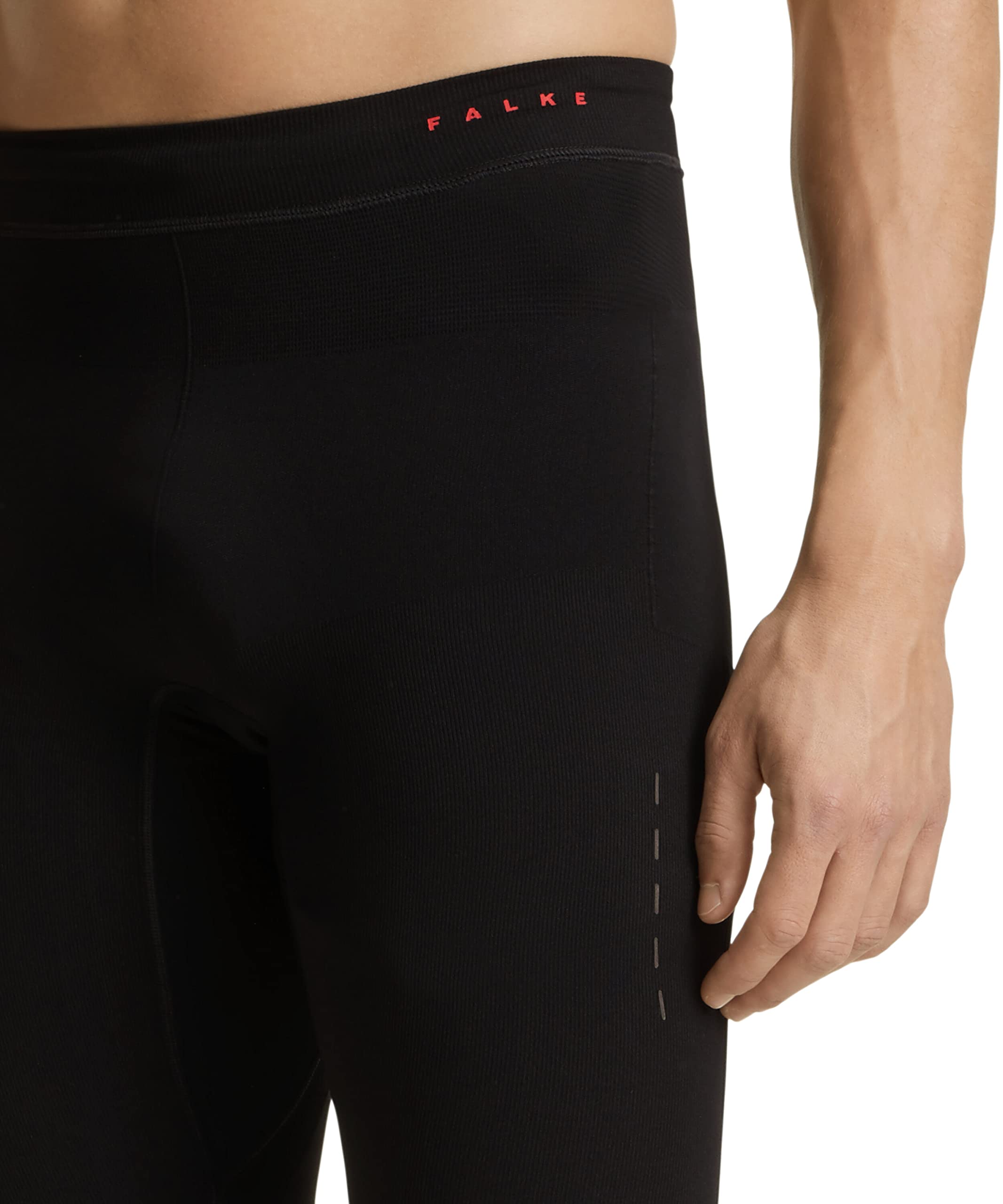 FALKE Herren Compression Long Kompressionshose Funktionshose mit Kompression fördert die Durchblutung nahtlos leicht reflektierend atmungsaktives schnelltrocknendes Funktionsmaterial 1 Stück | für schnellere Regeneration