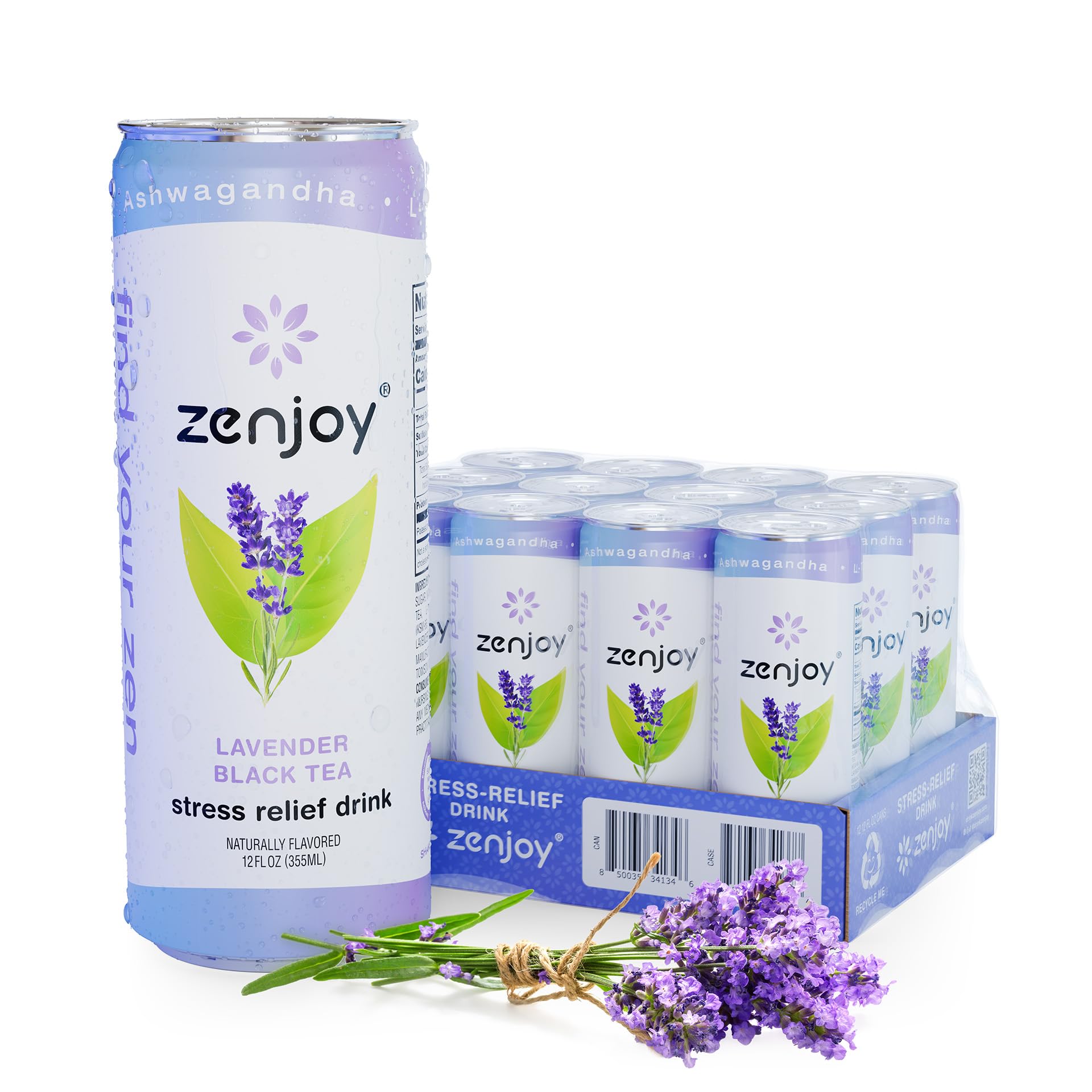 Amazon.com : Zenjoy Stress Relief Drink, Calming Black Tea, Non