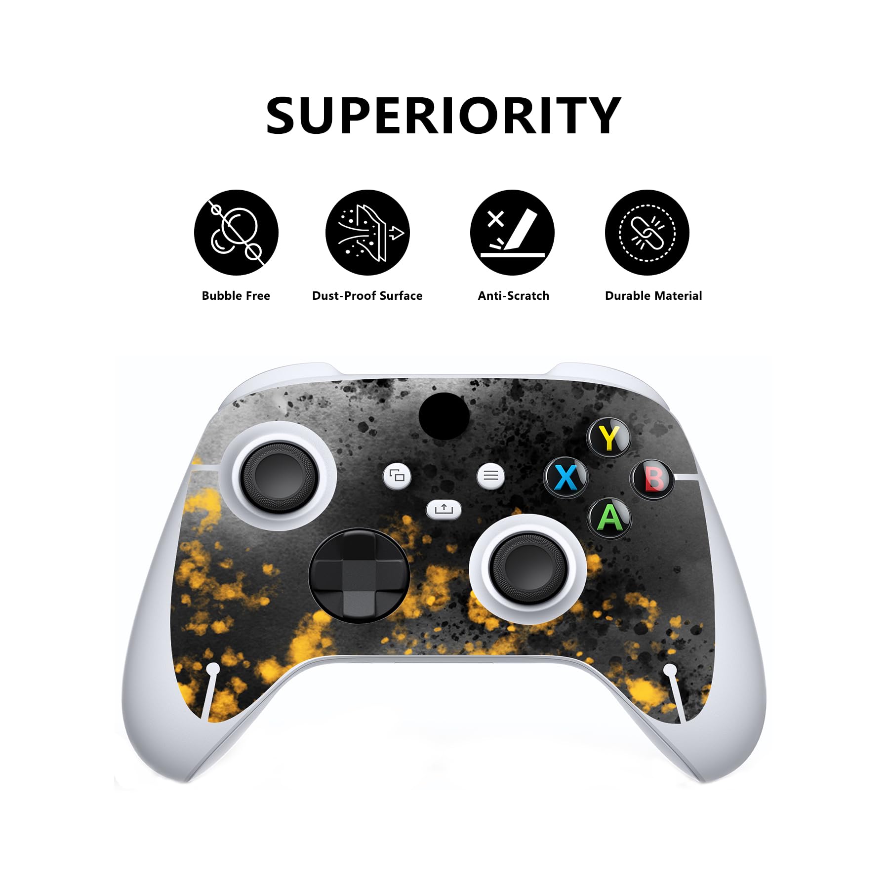 PlayVital Pegatina para Xbox Series S Calcomanía Vinilo Adhesivo Cubierta de XB Series S Etiqueta Skin Decal Cover Pegatinas de la Piel para Xbox Series S Mando Consola(Dazzling Prism)