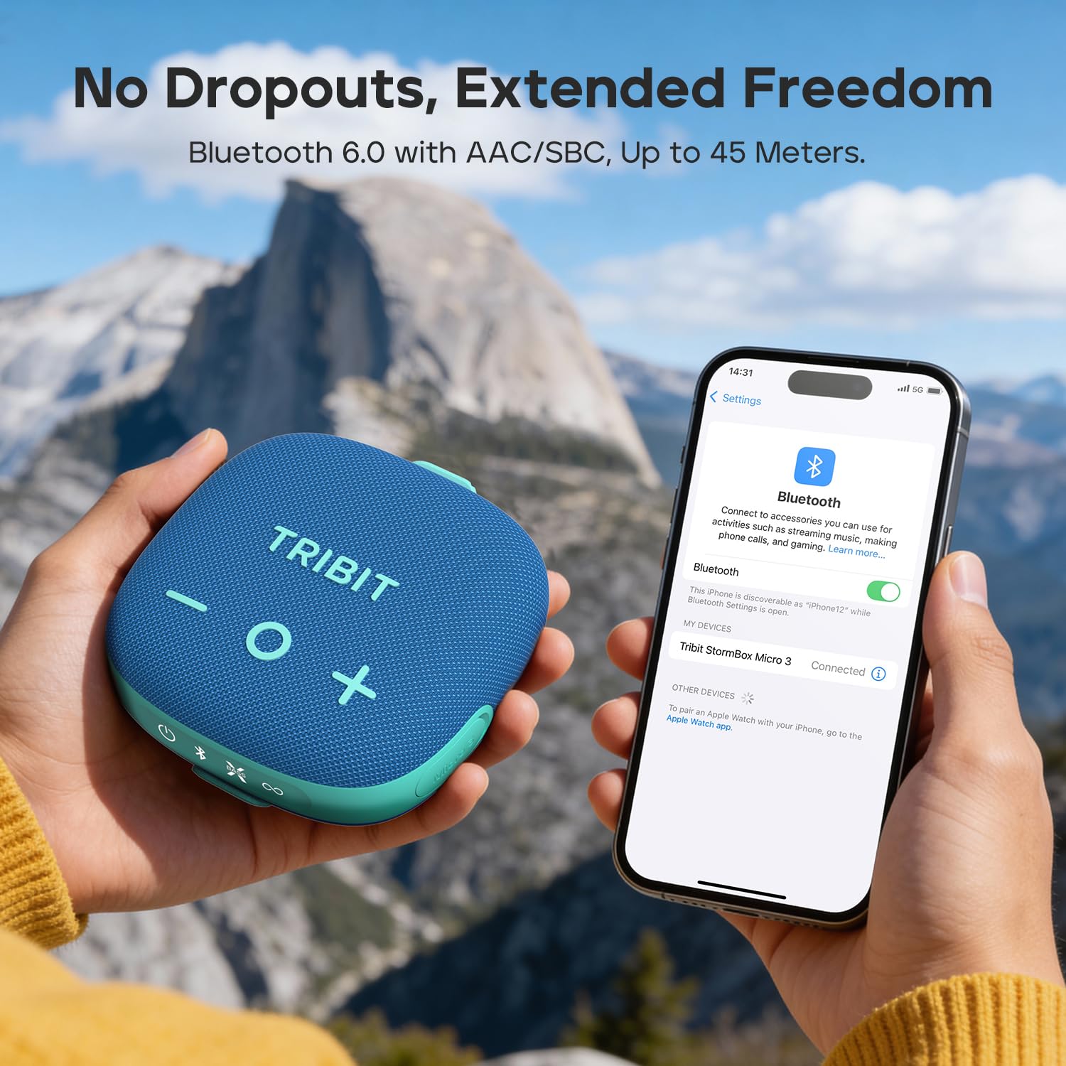 Tribit StormBox Micro 3 głośnik Bluetooth z dźwiękiem XBass 13 W, Bluetooth 6.0, 24 godziny, wodoszczelność IP68, TWS, głośnik rowerowy z paskiem i magnetycznym mocowaniem do golfa, na zewnątrz i w