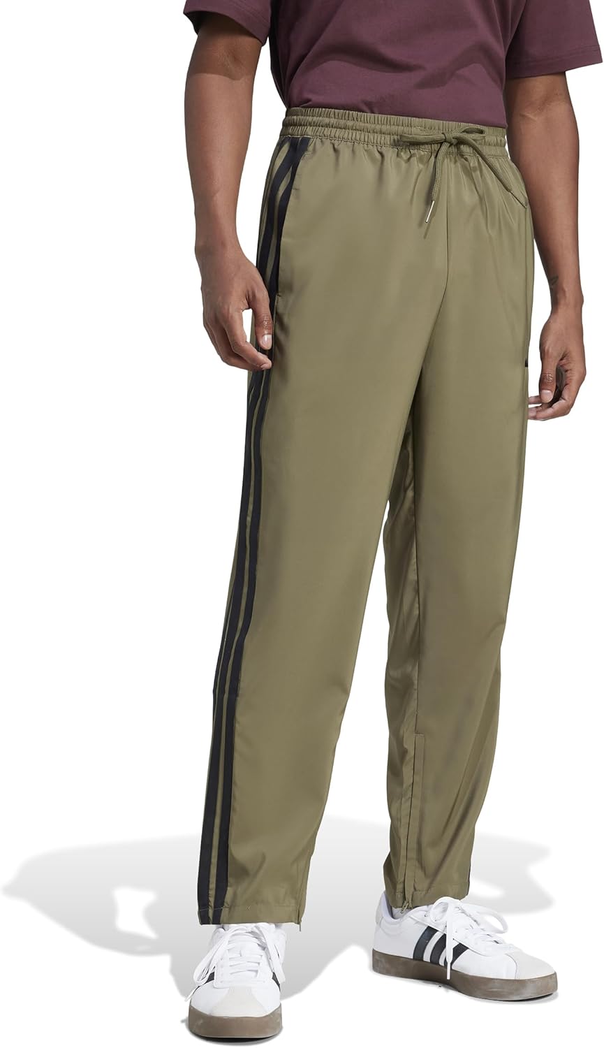 Adidas Mens Essentials 3-Stripes Open Hem Stanford Pants - Image 2