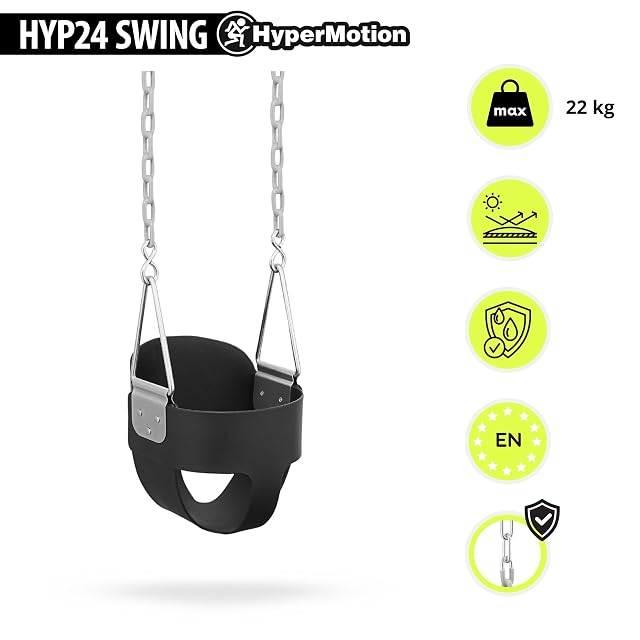 Foto 5 de 8 de HyperMotion Columpio Infantil con Respaldo Alto - Asiento de Cubo EVA para Bebé