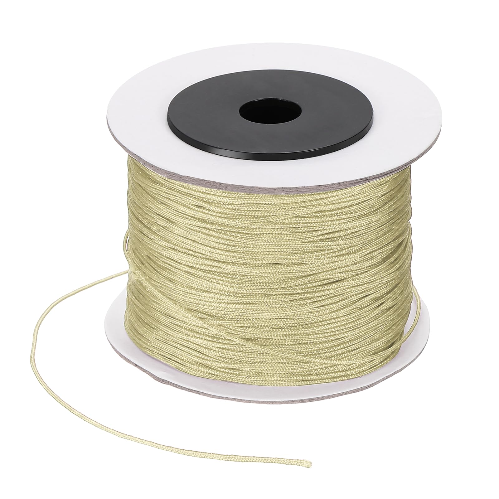 Hilo de nylon de 0.8 mm PATIKIL en color marrón para pulseras y persianas de 110 yardas