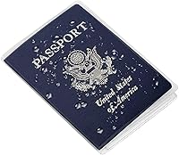 Vista 3 de Qaoquda Protector de pasaporte de plástico (paquete de 5) (transparente transparente), Transparente (Transparent Clear), Transparente