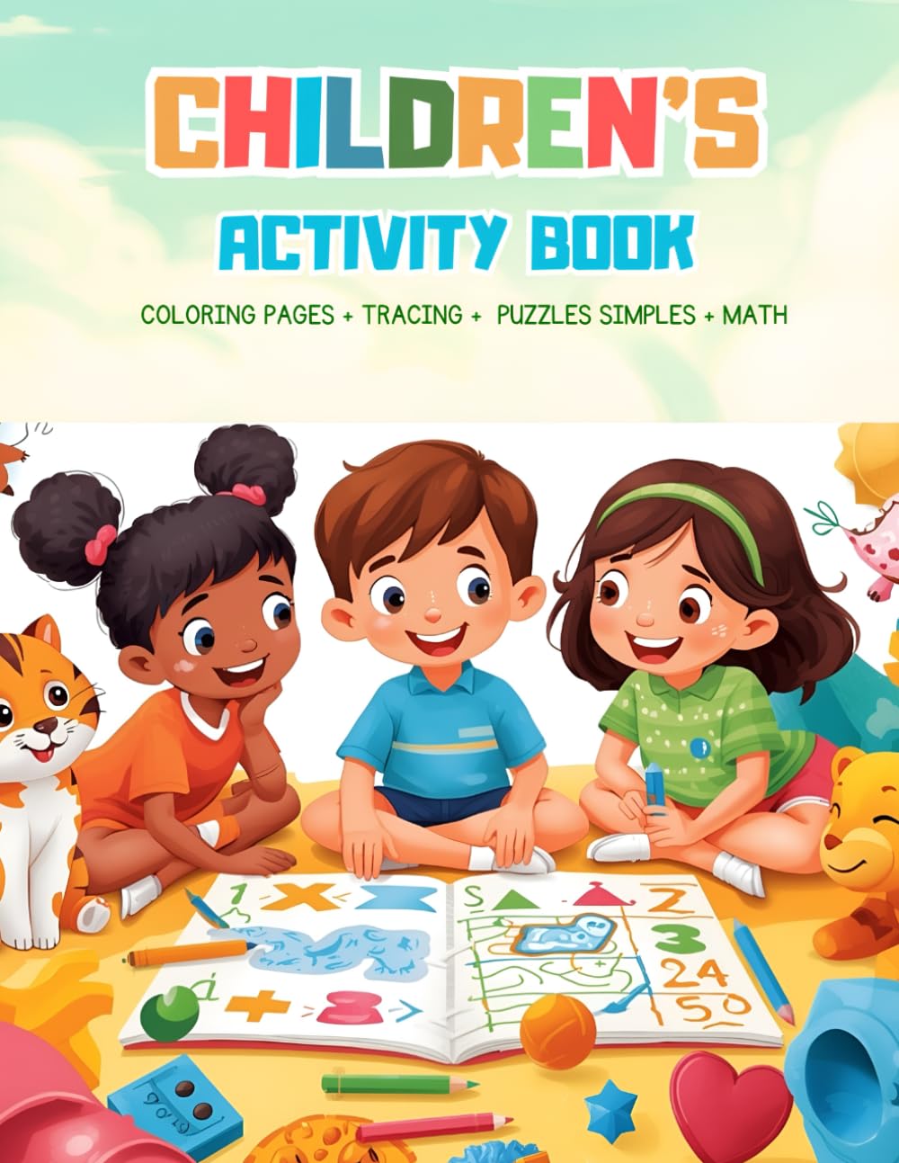 Children's Activity Book: Alphabet & Number Tracing Practice, Counting, Mazes & Fun Educational Activities for Toddlers and Preschoolers with the Dinosaur's Magic.