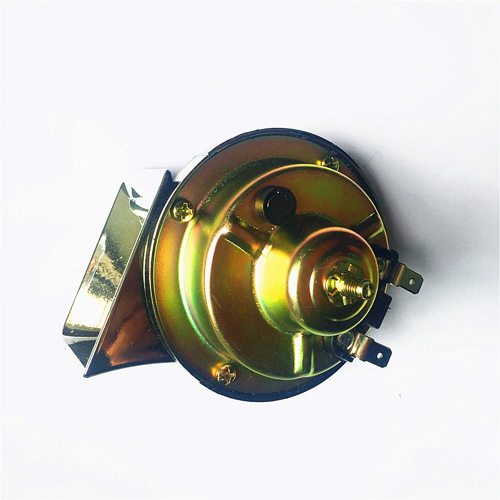 Corno per auto Car Horn Corno elettrico per auto 115DB Corno per camion 1 paio universale Corno impermeabile argento Corno per toni alti e bassi con staffa in metallo per 12V camion moto ecc
