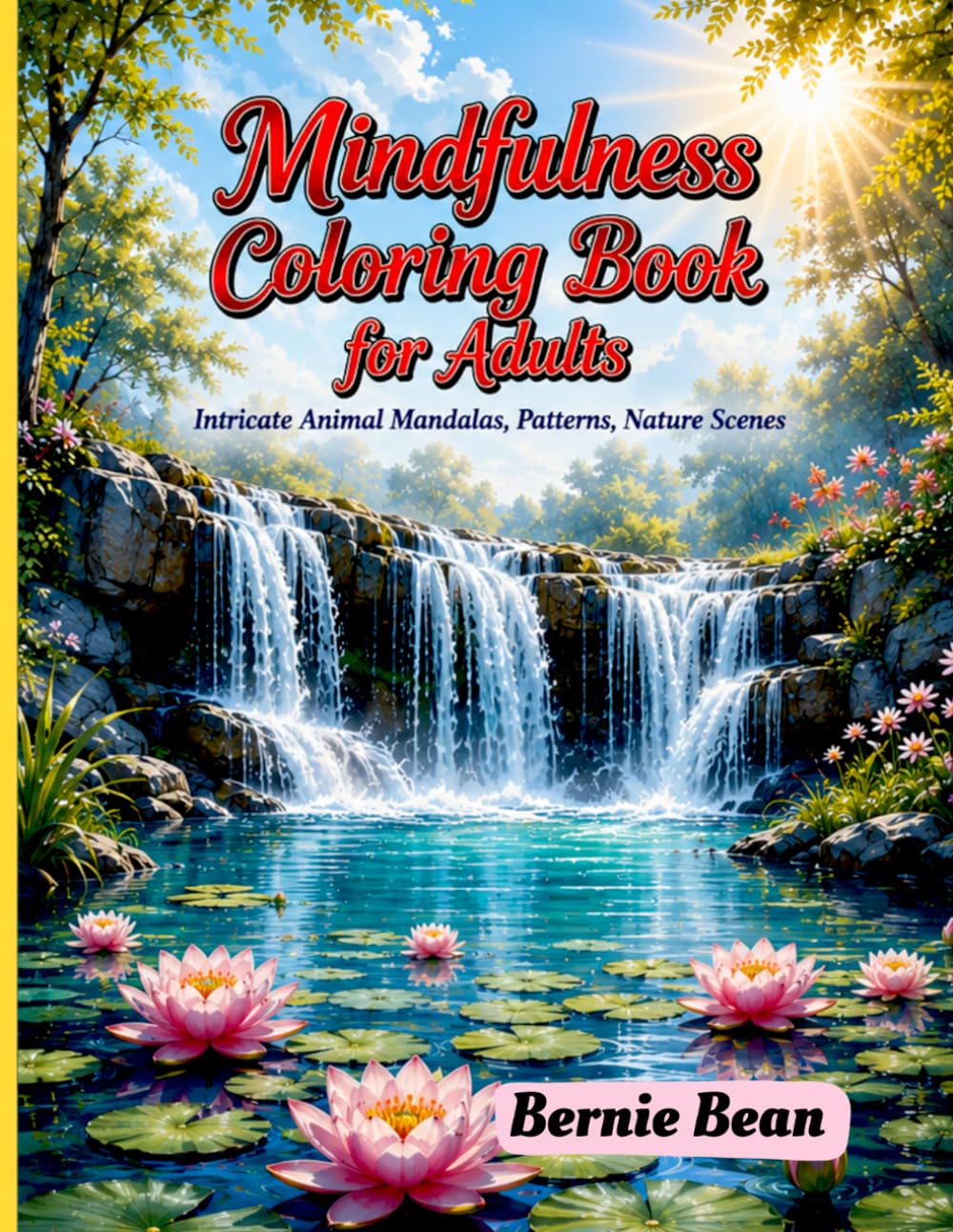 Mindfulness Coloring Book for Adults: Intricate Animal Mandalas Patterns Nature scenes