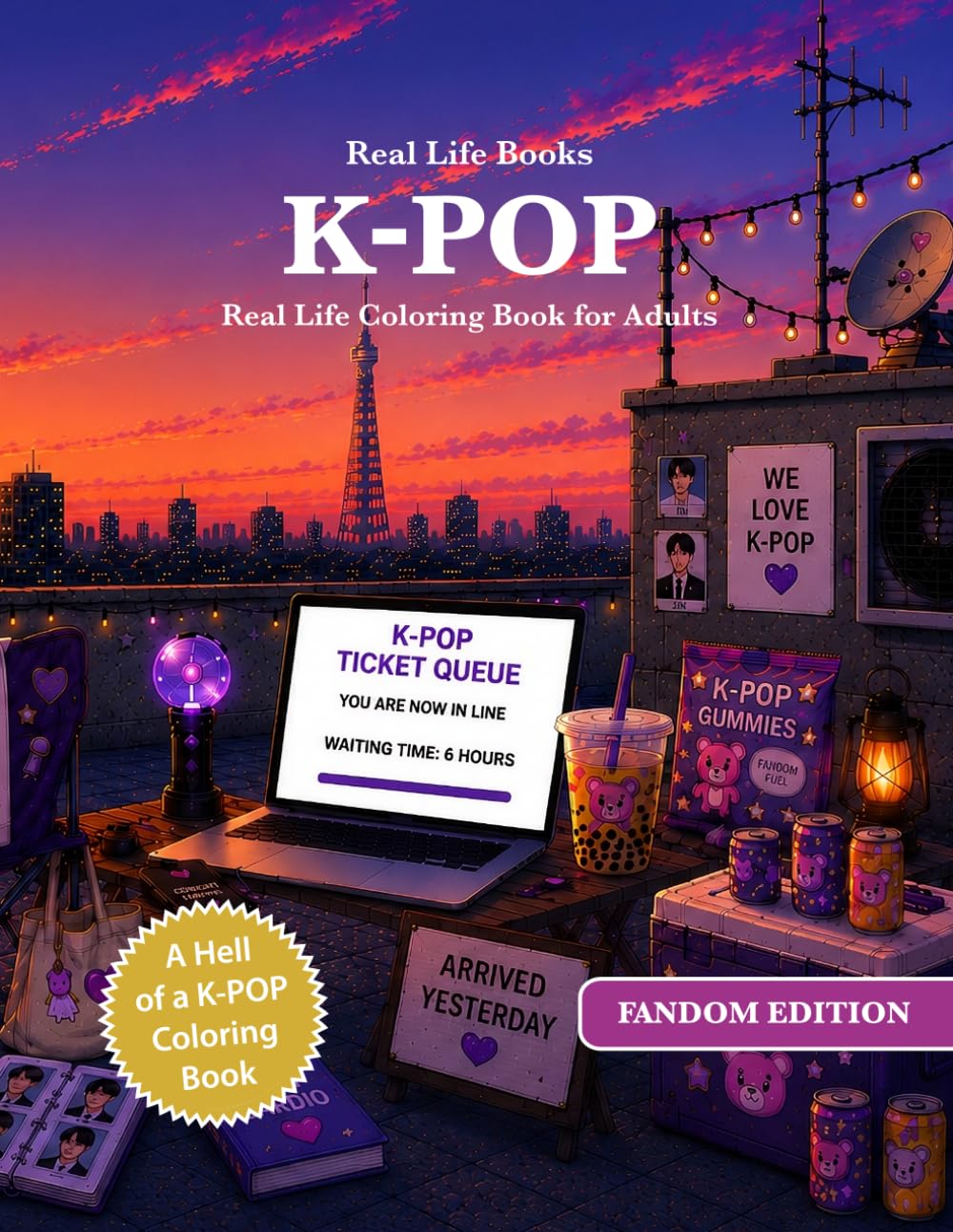 K-POP: Real Life Coloring Book for Adults (Real Life Fandom Edition)