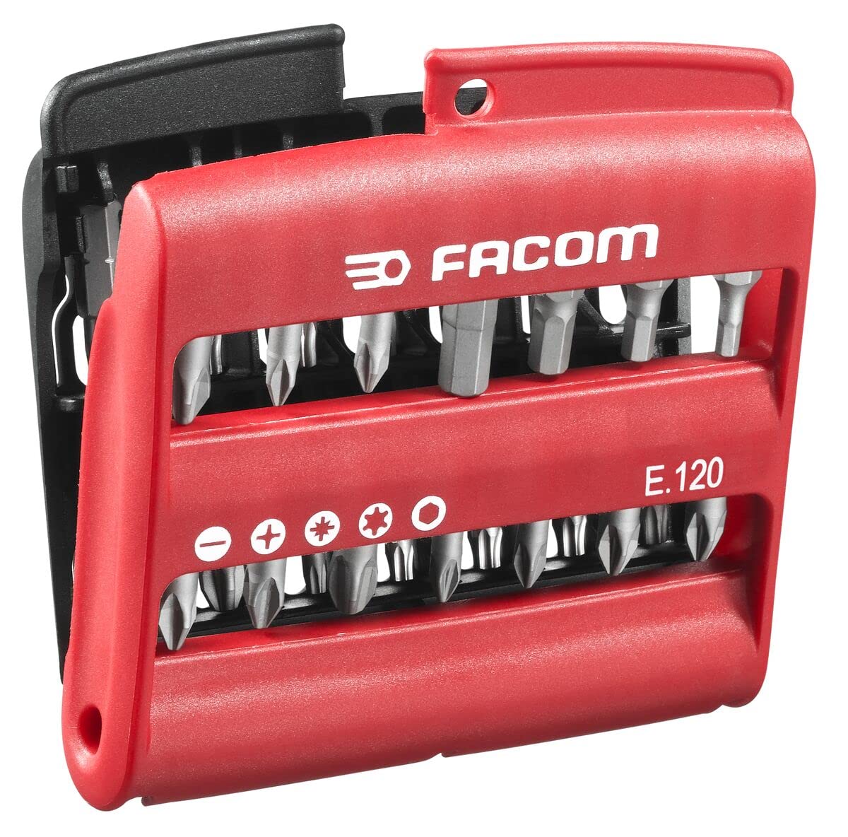 FACOM ATCL.2A2PB Protwist - Juego de destornilladores 3 en 1 y juego mixto de 28 puntas - Mango ergonómico de doble material - Trinquete de 45 dientes