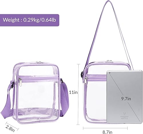 Miniatura 2 de Clear Messenger Bag for Work & Business Travel for Men & Women, Stadium Approved