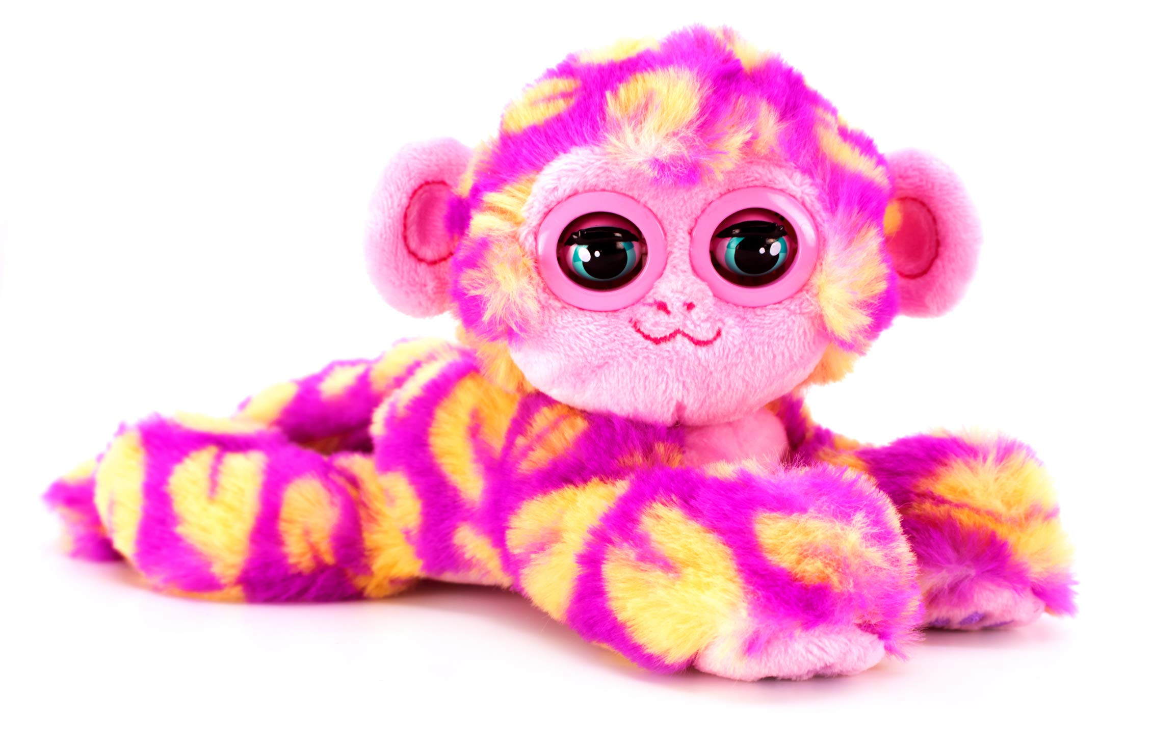 Bandai CE80083 Nuzzy Luvs Snuggler Interactive Pet Soft Toy (Pink and Orange Monkey)