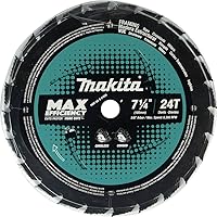 Vista 4 de Makita B-61656-3 hoja de sierra circular de 7-1/4" con punta de carburo de 24 dientes de máxima eficiencia, para enmarcado, paquete de 3