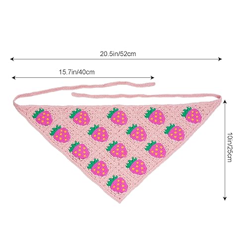Miniatura 10 de 2 bandanas de ganchillo para la cabeza, bufanda para el cabello, bufanda para el cabello para mujeres y niñas, accesorios de punto floral para el